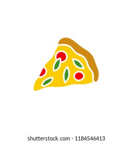 pizza doodle icon
