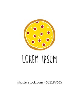 pizza doodle icon