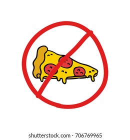 pizza doodle icon