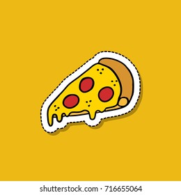 pizza doodle icon