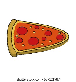 pizza draw illustration
