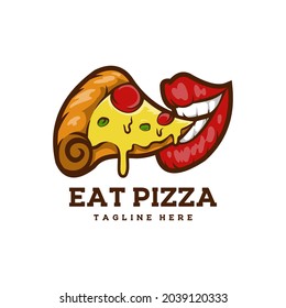 pizza eat delicious food meal lunch