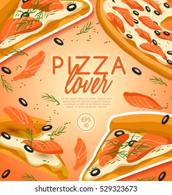 Pizza Elements : Vector Illustration 