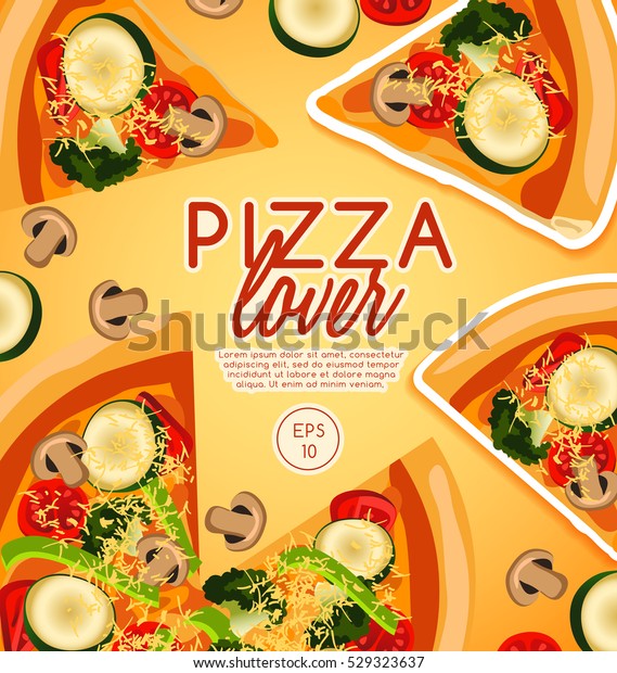 Pizza Elements Vector Illustration Stock Vector (Royalty Free) 529323637