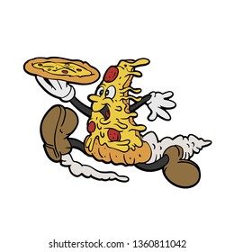 Pizza fast delivery - Vector illustration