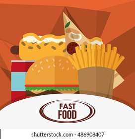 Pizza and fast food design