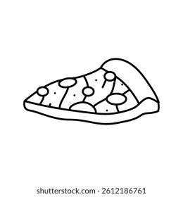 pizza fast food line icon vector. pizza fast food sign. isolated contour symbol black illustration
