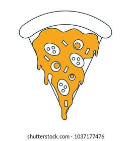 Pizza fast food symbol