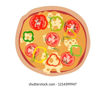 Pizza Filling Pizza Crust Pizza Ingredients Stock Vector (Royalty Free ...