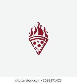 Pizza fire logo for sale.