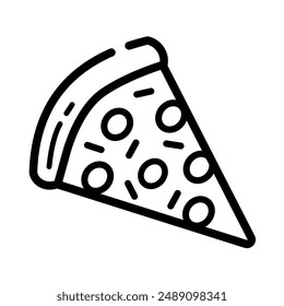pizza con diseño plano