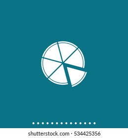 Pizza flat icon.