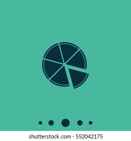 Pizza flat icon.