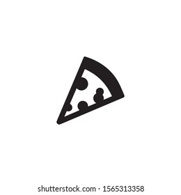 Pizza flat icon illustration- vector