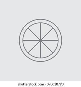 Pizza flat icon vector illustration