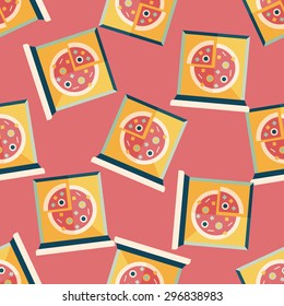 Pizza flat icon,eps10 seamless pattern background