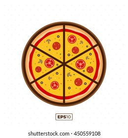 Pizza flat icons isolated on white background. Pizza food silhouette. Pizza piece,pizza slice. Pizza menu illustration isolated. Pizza vector collection isolated on white. Pizza vector silhouette icon