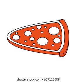 pizza flat illustration