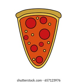 pizza flat illustration