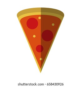 pizza flat illustration shadow