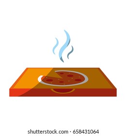 pizza flat illustration shadow