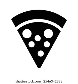 Pizza flat line icon. Vector thin sign of italian fast food cafe logo