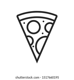 Pizza flat logo icon design