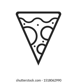 Pizza flat logo icon design
