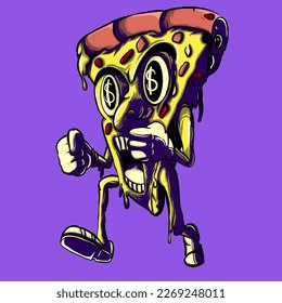 Pizza is a flat triangular bread  with tomato sauce and cheese and with other toppings according to the taste of the audience. but what if it is illustrated as a pizza that is passionate about making 