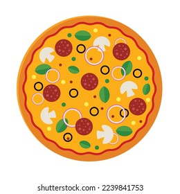 pizza Flat vector illustration design Clipart