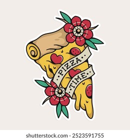 pizza e design de flores, disponíveis para usuários pessoais e comerciais.