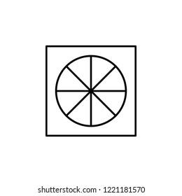 pizza, food icon. Element of food icon. Thin line icon for website design and development, app development. Premium icon