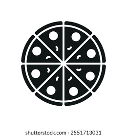 Pizza food icon vector basic design simple and modern concept templates