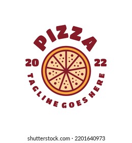 Pizza Food logo Design vector graphic for italian restaurant
