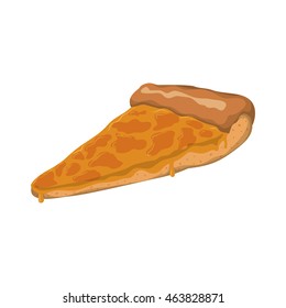 Pizza food menu fast dinner icon. Isolated and flat illustration. Vector graphic