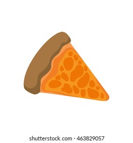 Pizza food menu fast dinner icon. Isolated and flat illustration. Vector graphic