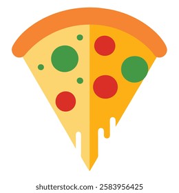Pizza, food  vector  art illustration
