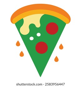 Pizza, food  vector  art illustration