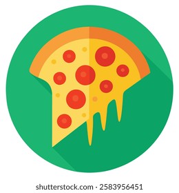Pizza, food  vector  art illustration
