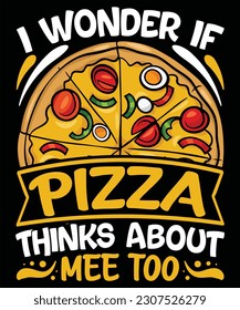 Pizza funny t shirt design for pod