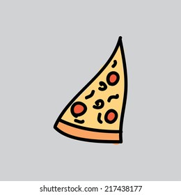 pizza graphic design. Vector illustration. 