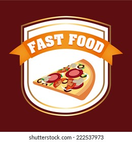 pizza graphic design , vector illustration