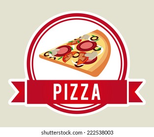 pizza graphic design , vector illustration
