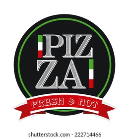 pizza graphic design , vector illustration