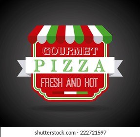 pizza graphic design , vector illustration