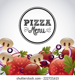 pizza graphic design , vector illustration