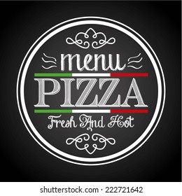 pizza graphic design , vector illustration