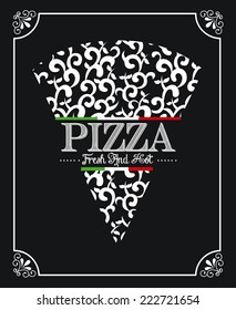 pizza graphic design , vector illustration