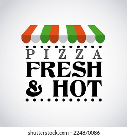 pizza graphic design , vector illustration