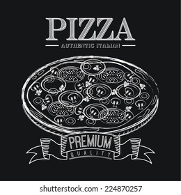 pizza graphic design , vector illustration